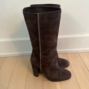 Suede boots size 38